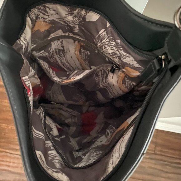 David Jones Paris Hobo Gray Bag with Hand Strap - Picture 6 of 6